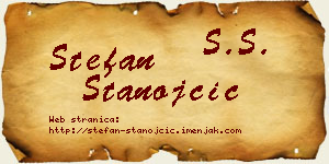 Stefan Stanojčić vizit kartica